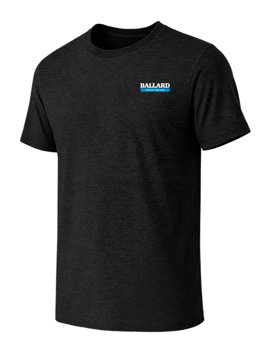 BELLA+CANVAS Black Heather CVC Short Sleeve Tee w/Ballard Truck Centers Logo