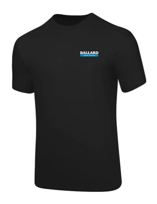 Core Blend Black T-Shirt w/Ballard Truck Centers Logo