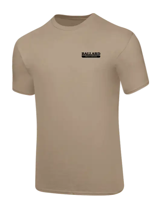 Core Blend Dark Tan T-Shirt w/Ballard Truck Centers Logo