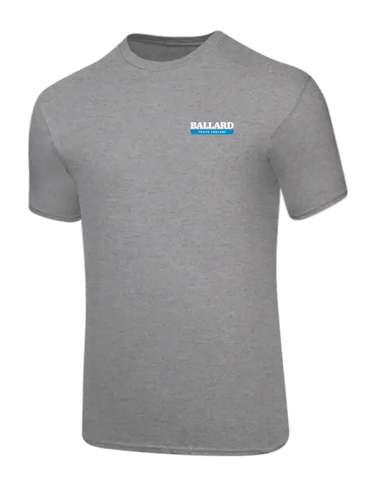 Core Blend Medium Grey Heather T-Shirt w/Ballard Truck Centers Logo