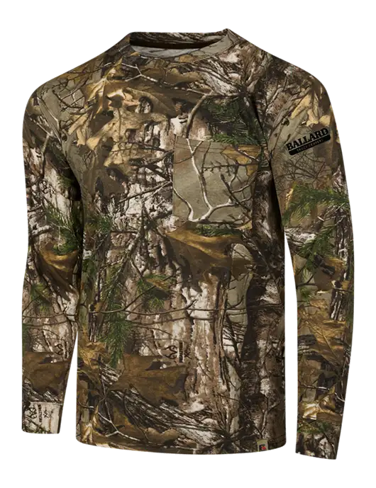 Russell Outdoors Realtree Edge Camo Long Sleeve Pocket T-Shirt w/Ballard Truck Centers Logo