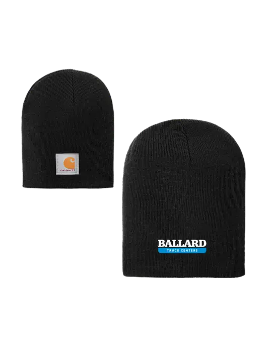 Carhartt Black Acrylic Knit Hat w/Ballard Truck Centers Logo