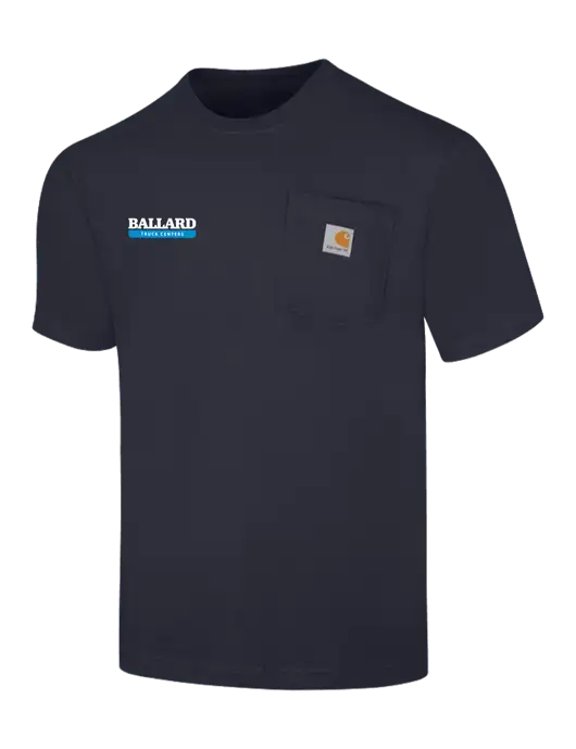 Carhartt Workwear Dark Navy Pocket Short Sleeve T-Shirt w/Ballard Truck Centers Logo