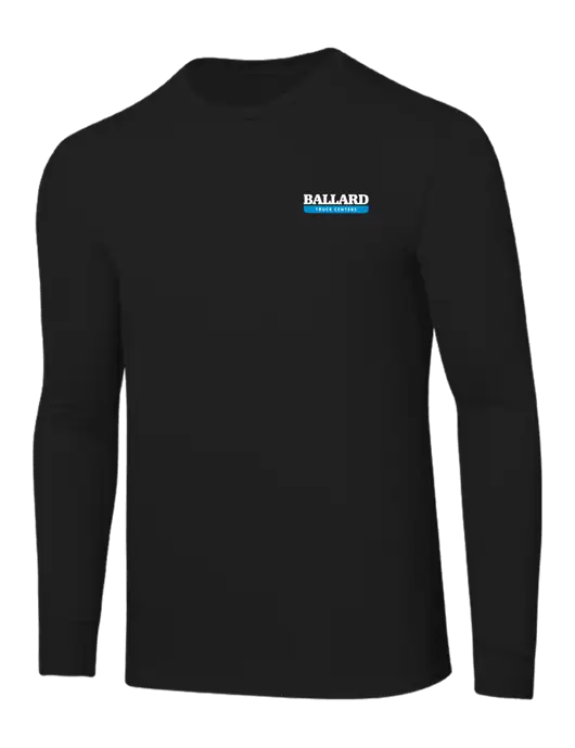 Core Blend Black Long Sleeve Tee w/Ballard Truck Centers Logo