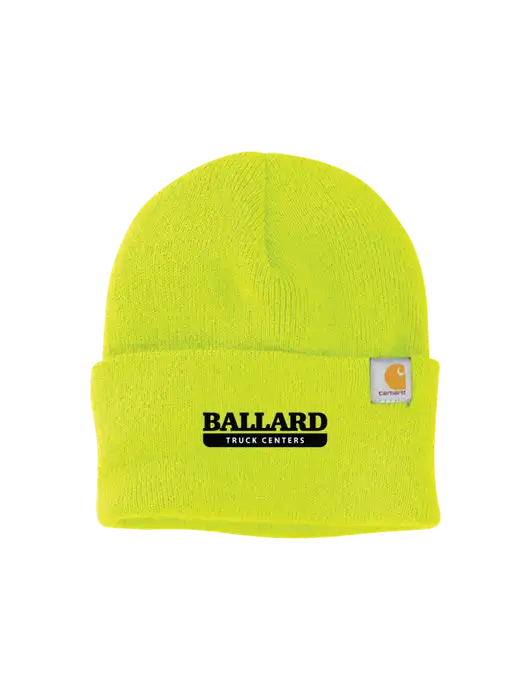 Carhartt Neon Lime Watch Cap 2.0 w/Ballard Truck Centers Logo