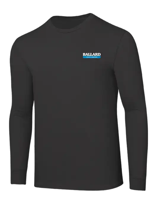 Core Blend Charcoal Grey Long Sleeve Tee w/Ballard Truck Centers Logo