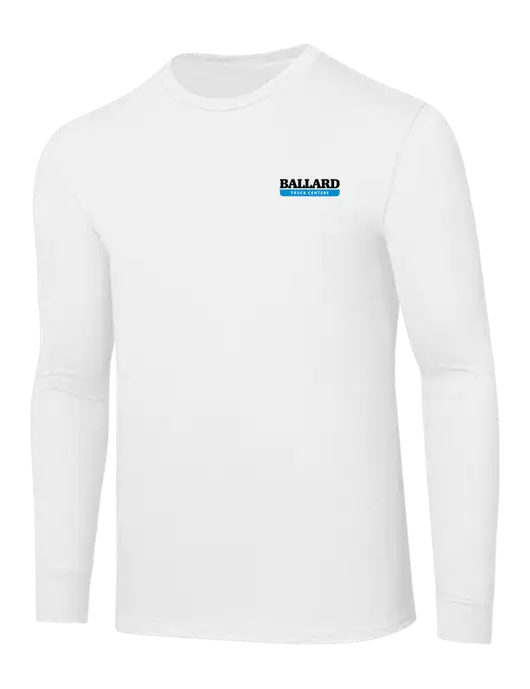 Core Blend White Long Sleeve Tee w/Ballard Truck Centers Logo