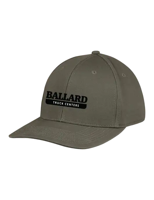 Premium Modern Structured Twill Olive Snapback Cap w/Ballard Truck Centers Logo