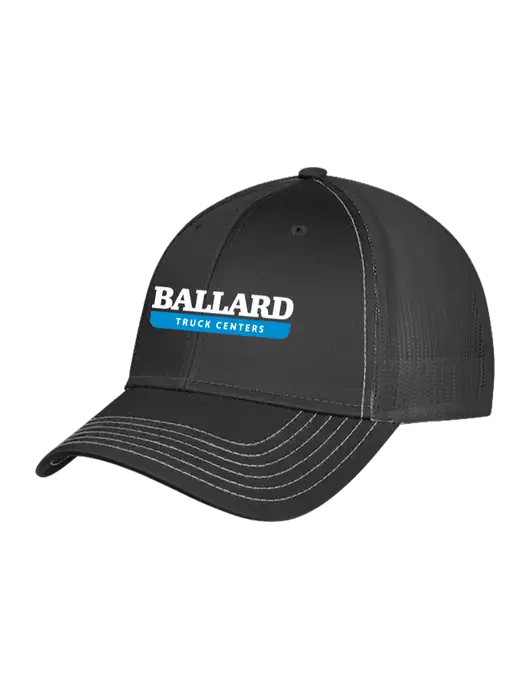 Charcoal Grey Mesh Trucker Cap Snap Back w/Ballard Truck Centers Logo