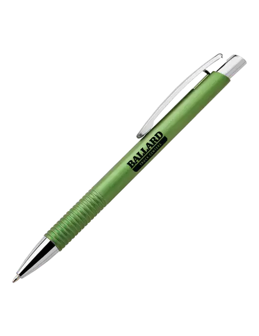 Malay Green Ballpoint Pen - Blue Ink w/Ballard Truck Centers Logo
