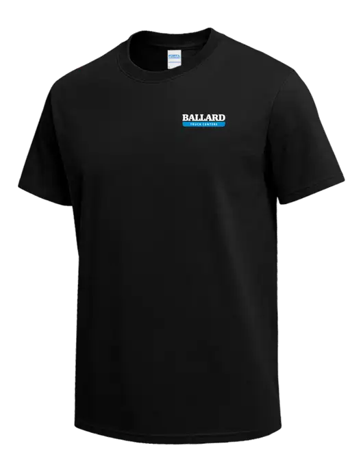 Black Heavyweight 6.1 oz T-Shirt w/Ballard Truck Centers Logo