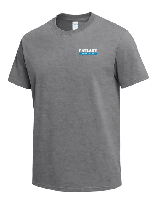 Medium Grey Heather Heavyweight 6.1 oz T-Shirt w/Ballard Truck Centers Logo