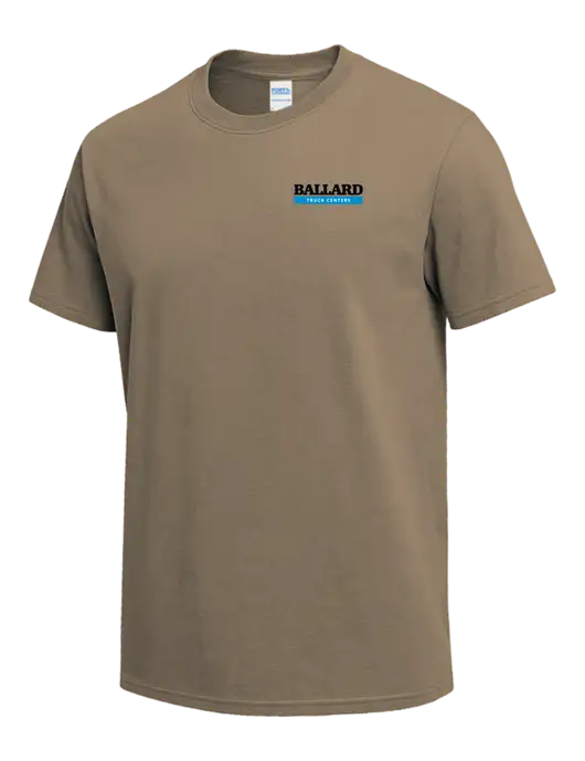 Dark Tan Heavyweight 6.1 oz T-Shirt w/Ballard Truck Centers Logo