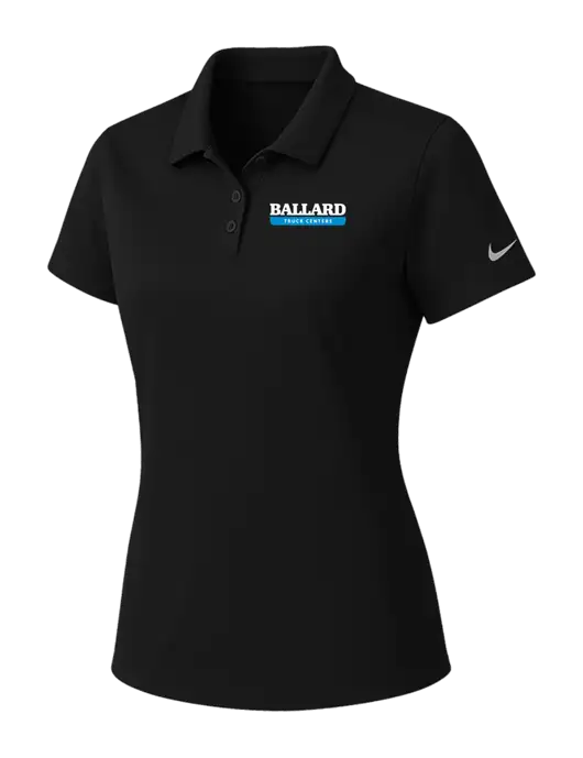 Nike Womens Black Dry Essential Solid Polo w/Ballard Truck Centers Logo