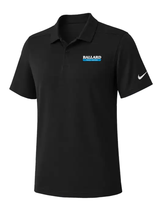 Nike Black Dry Essential Solid Polo w/Ballard Truck Centers Logo
