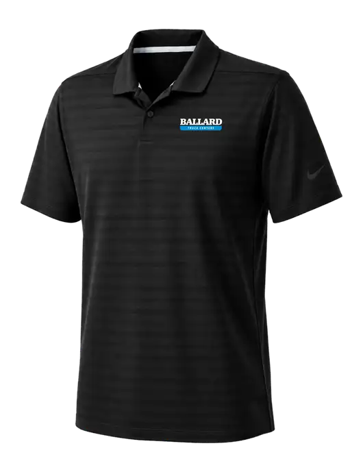 Nike Black Dri-FIT Vapor Jacquard Polo w/Ballard Truck Centers Logo