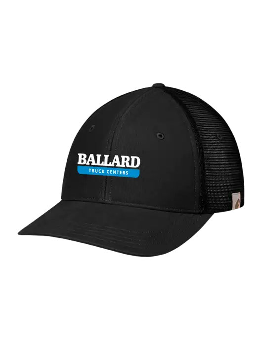 Carhartt Black Canvas Trucker Cap w/Ballard Truck Centers Logo