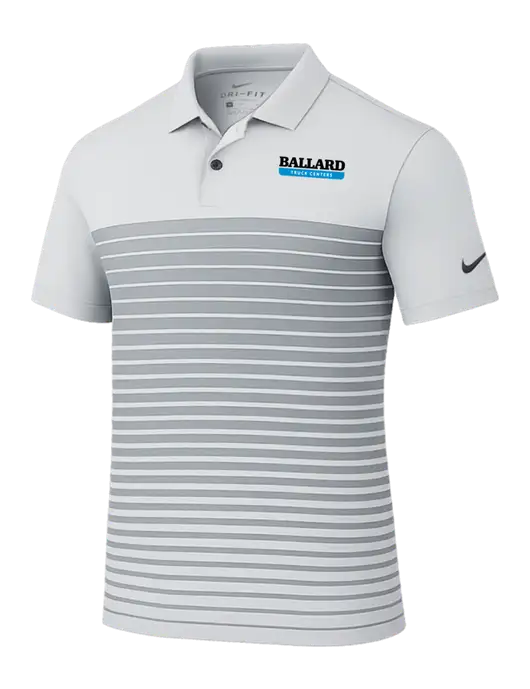 Nike Light Grey Dri-FIT Vapor Block Polo w/Ballard Truck Centers Logo