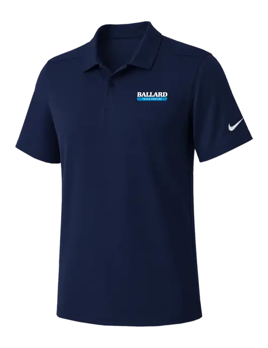 Nike Navy Dry Essential Solid Polo w/Ballard Truck Centers Logo