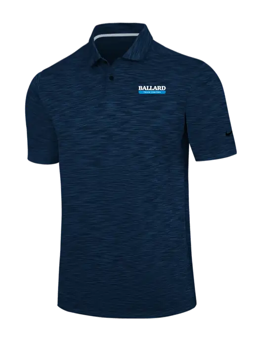Nike Navy Dri-FIT Vapor Space Dyed Polo w/Ballard Truck Centers Logo