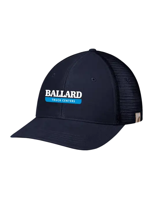 Carhartt Navy Canvas Trucker Cap w/Ballard Truck Centers Logo