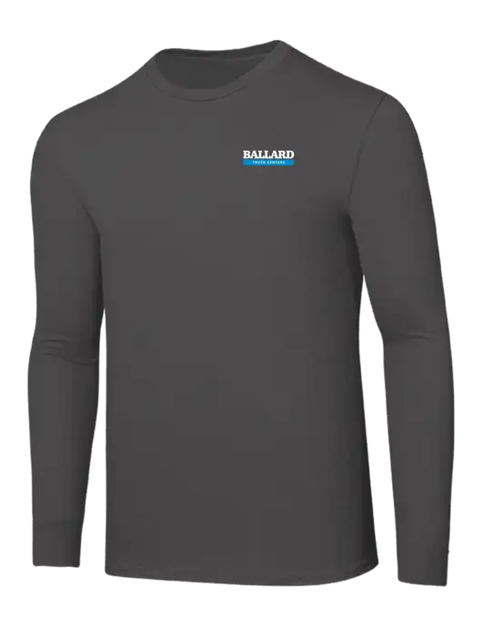 Seriously Soft Dark Grey Long Sleeve T-Shirt w/Ballard Truck Centers Logo