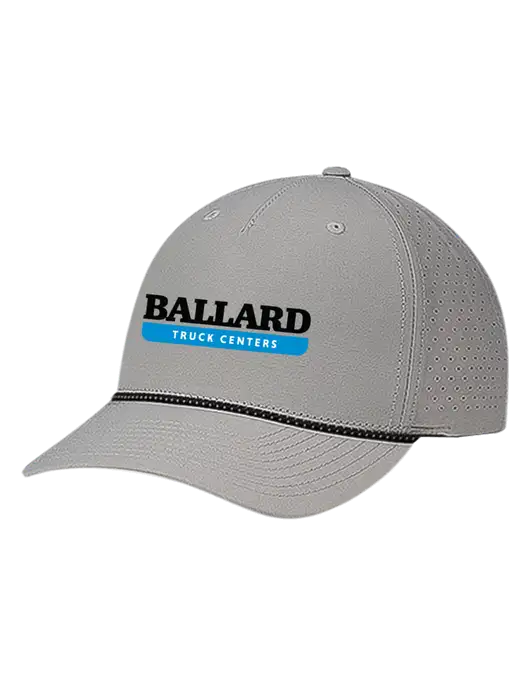 Richardson Laser Perf Performance Light Grey/Black-Grey Rope Cap w/Ballard Truck Centers Logo