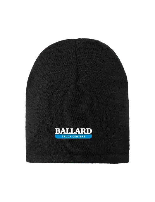 Black Fleece-Lined Beanie Cap w/Ballard Truck Centers Logo