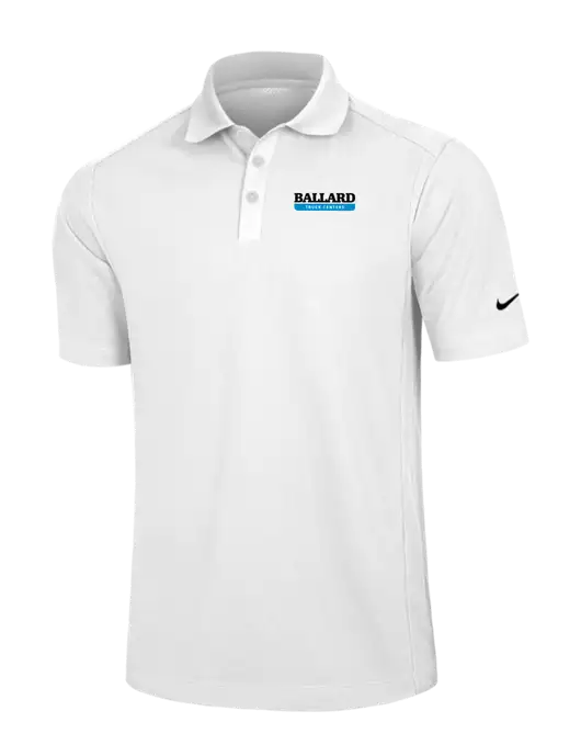 Nike White Dri-FIT Classic Polo w/Ballard Truck Centers Logo
