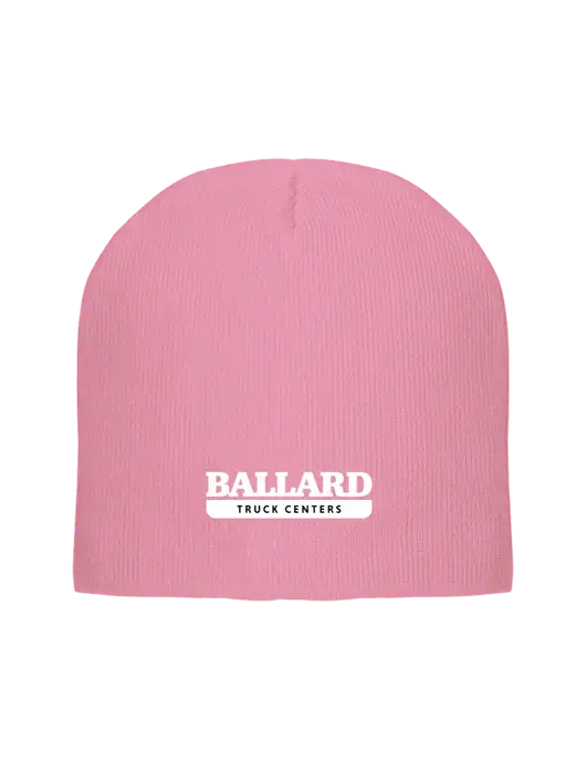 Solid Light Pink Element Knit Beanie w/Ballard Truck Centers Logo