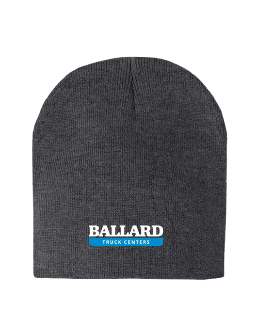Charcoal Heather Element Knit Beanie w/Ballard Truck Centers Logo
