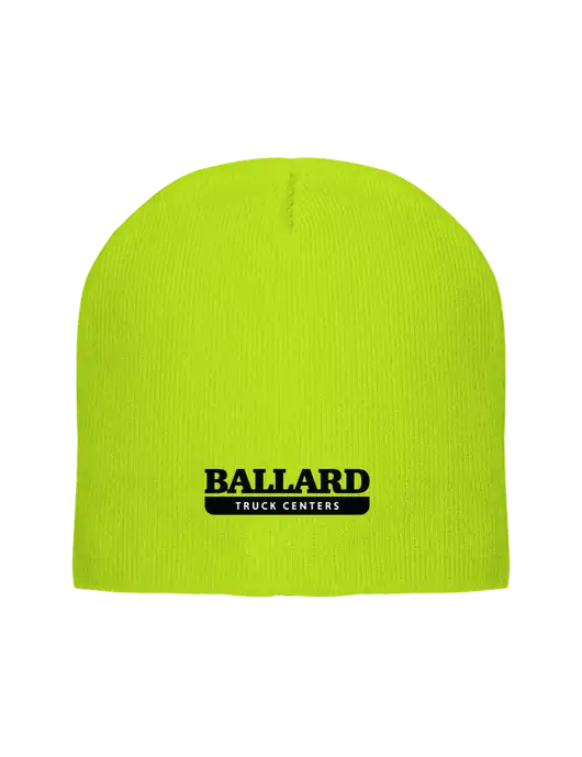 Safety Yellow Element Knit Beanie w/Ballard Truck Centers Logo