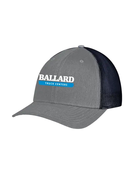 Richardson Adjustable Snapback Original 112 Trucker Cap Heather Grey w/Navy Mesh w/Ballard Truck Centers Logo