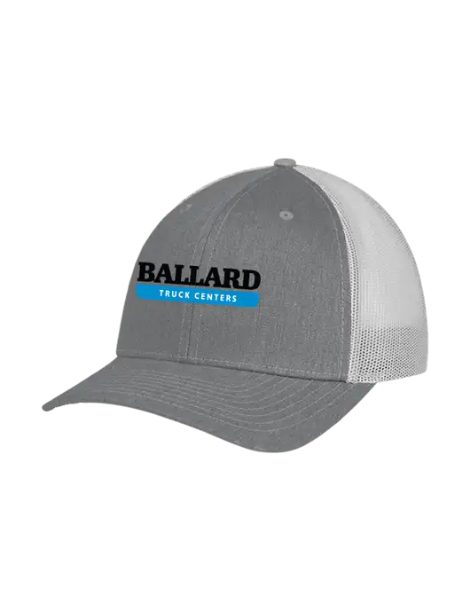 Richardson Adjustable Snapback Original 112 Trucker Cap Heather Grey w/Light Grey Mesh w/Ballard Truck Centers Logo