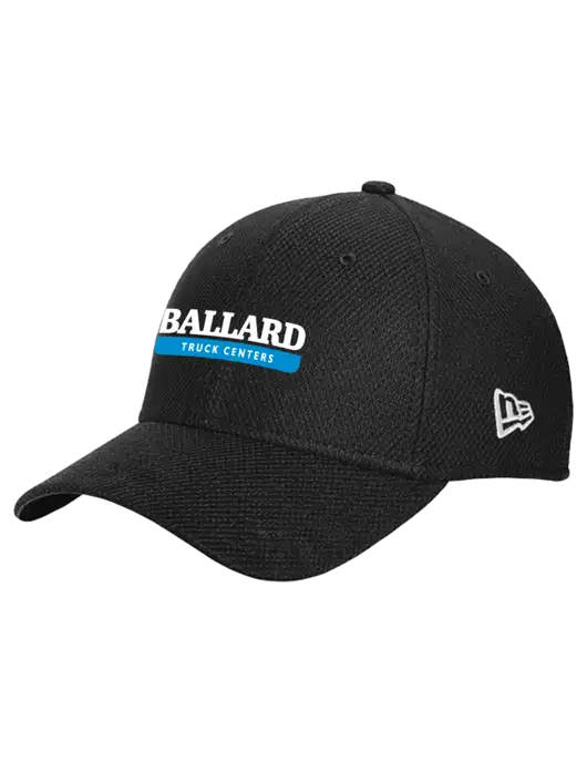 New Era Diamond Era Black Stretch Cap w/Ballard Truck Centers Logo