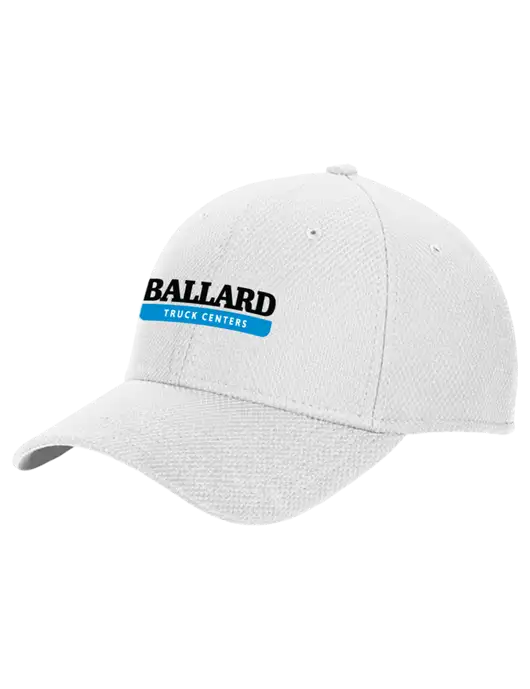 New Era Diamond Era White Stretch Cap w/Ballard Truck Centers Logo