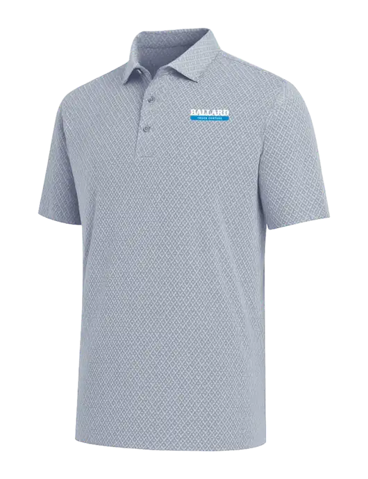 Callaway All-Over Stitched Medium Grey Chev Polo  w/Ballard Truck Centers Logo