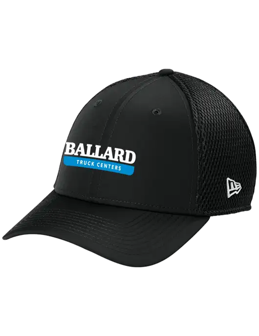 New Era 39THIRTY Performance Stretch Black Mesh Cap w/Ballard Truck Centers Logo